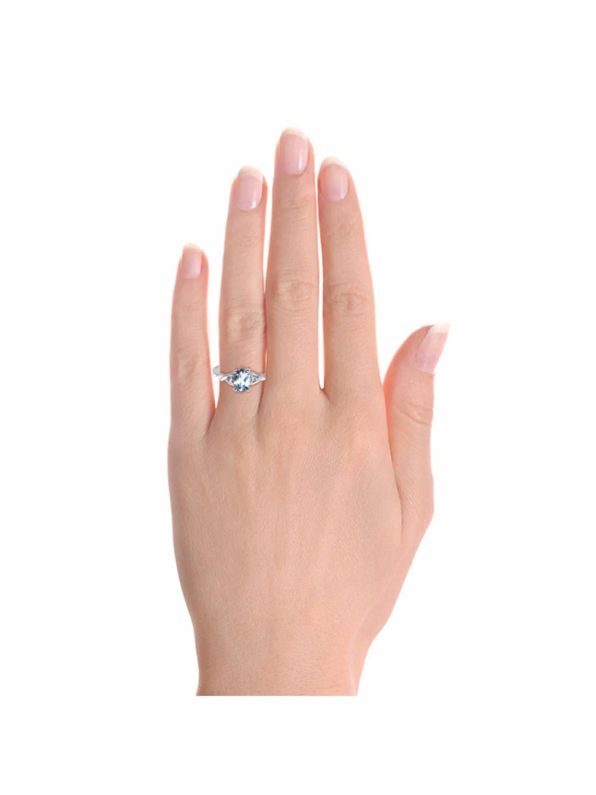 Aquamarine & Diamond Ring Y90936
